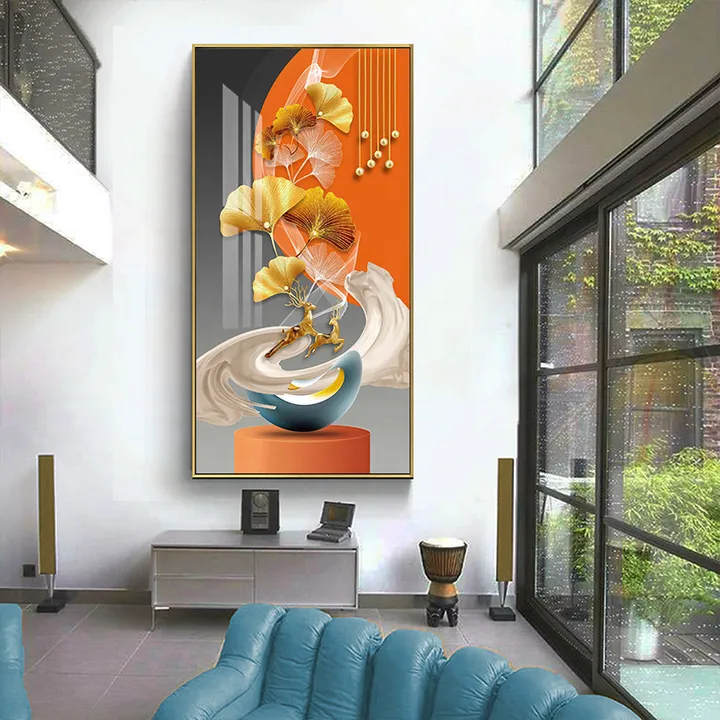 الشرفة الإبداعية الفاخرة رسم الأيلو الفن الجدار لوحة . Luxury Creative Balcony Painting Aiello Art Wall Painting