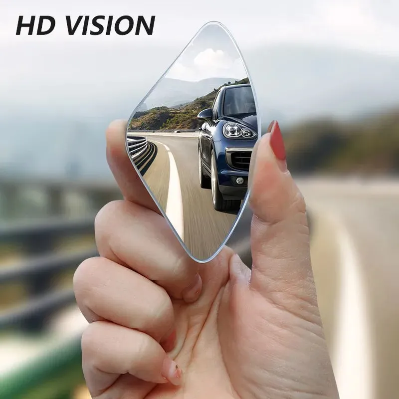 2pcs Car Blind Spot Mirrors 360 Adjustable Rearview Mirrors for Cars Hd Frameless Small Round Mirrors