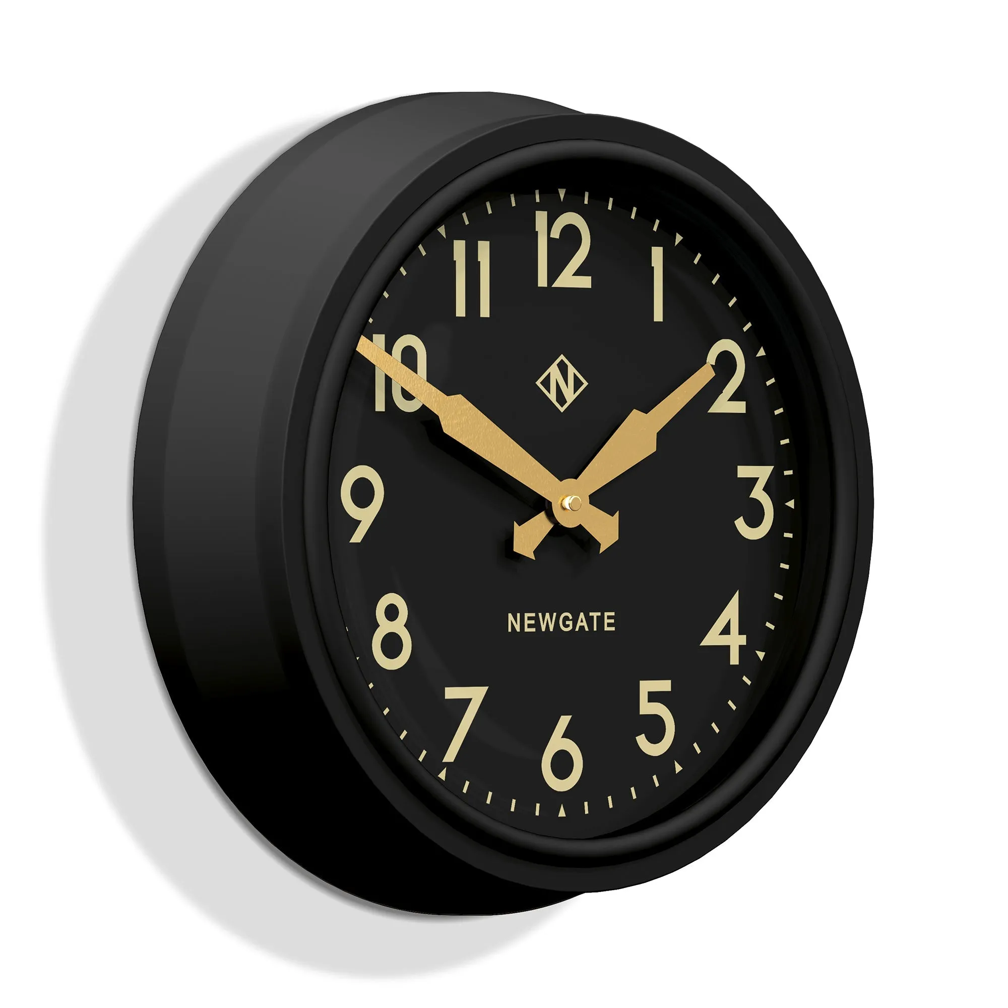 50S Electric Clock | Black | Reverse Dial