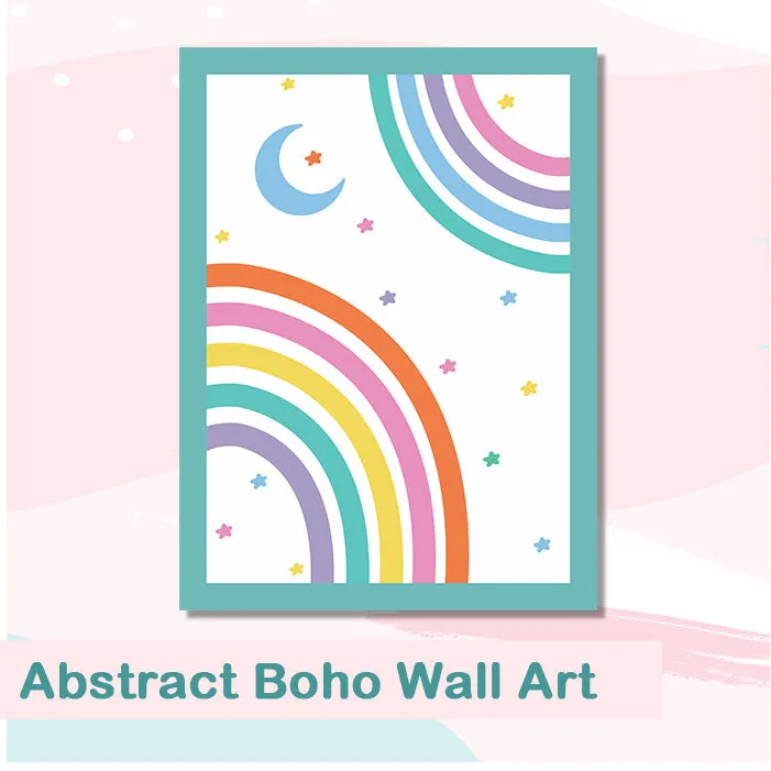 Abstract Boho Framed Wall Art (Set of 3)