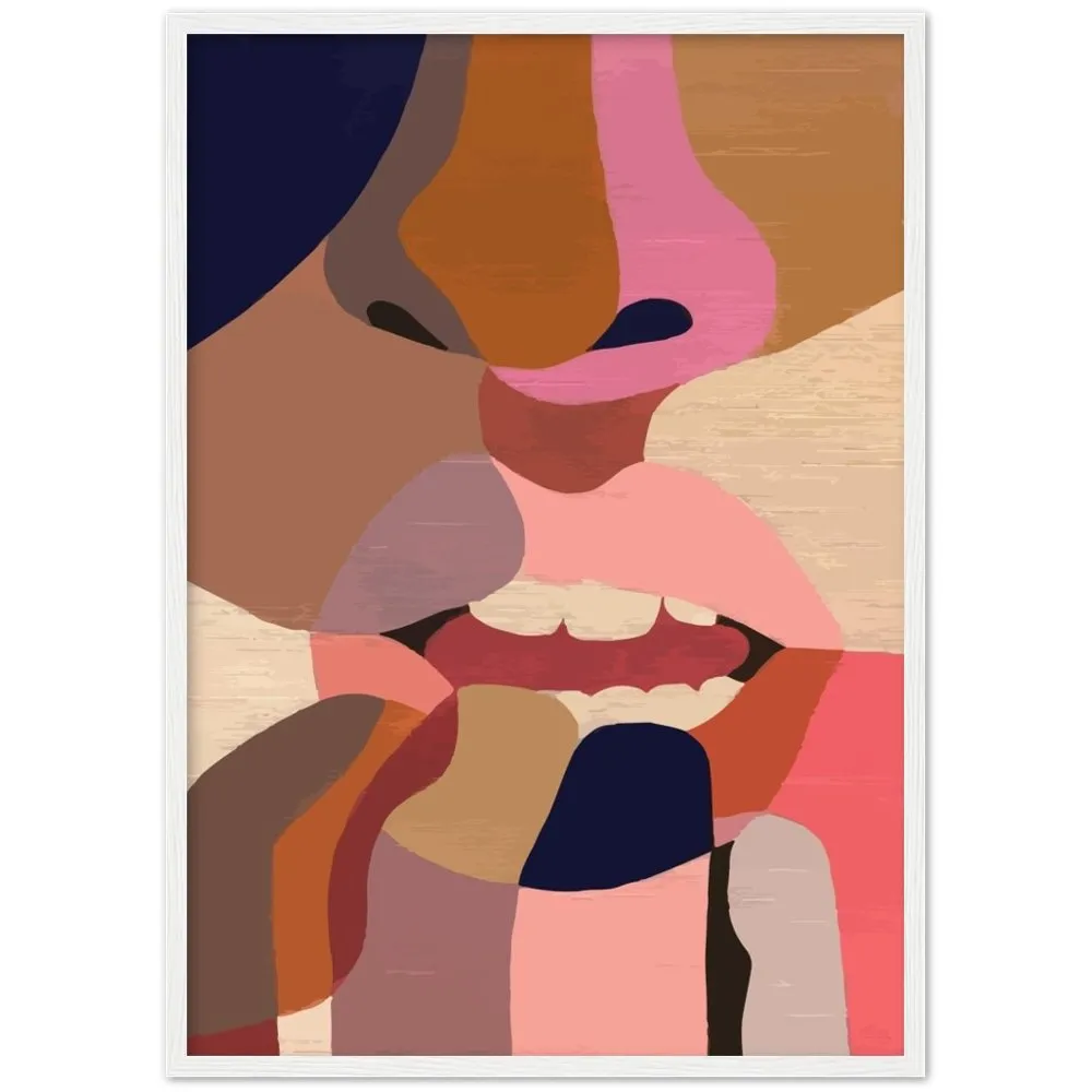 Abstract Face Wall Art