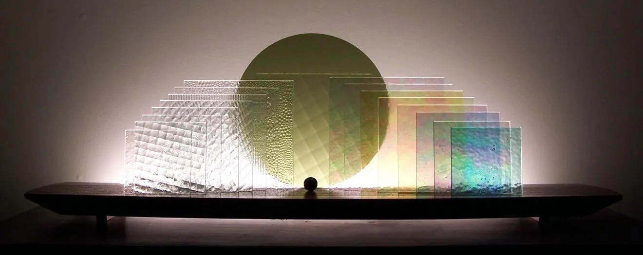 Abstract Glasscapes: Square Ice