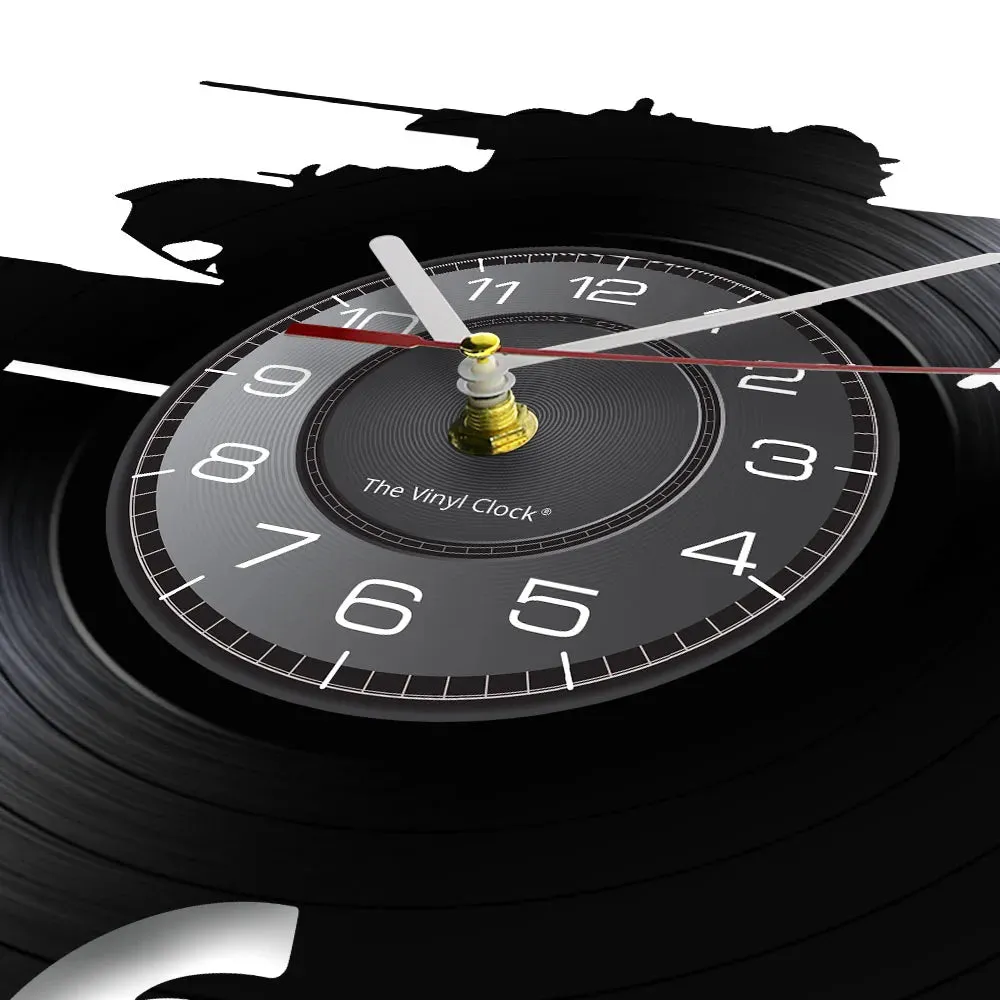 Army Tank Vinyl Record Wall Clock