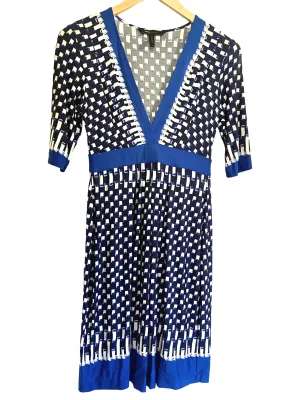 Cool Winter Geometric Print Dress