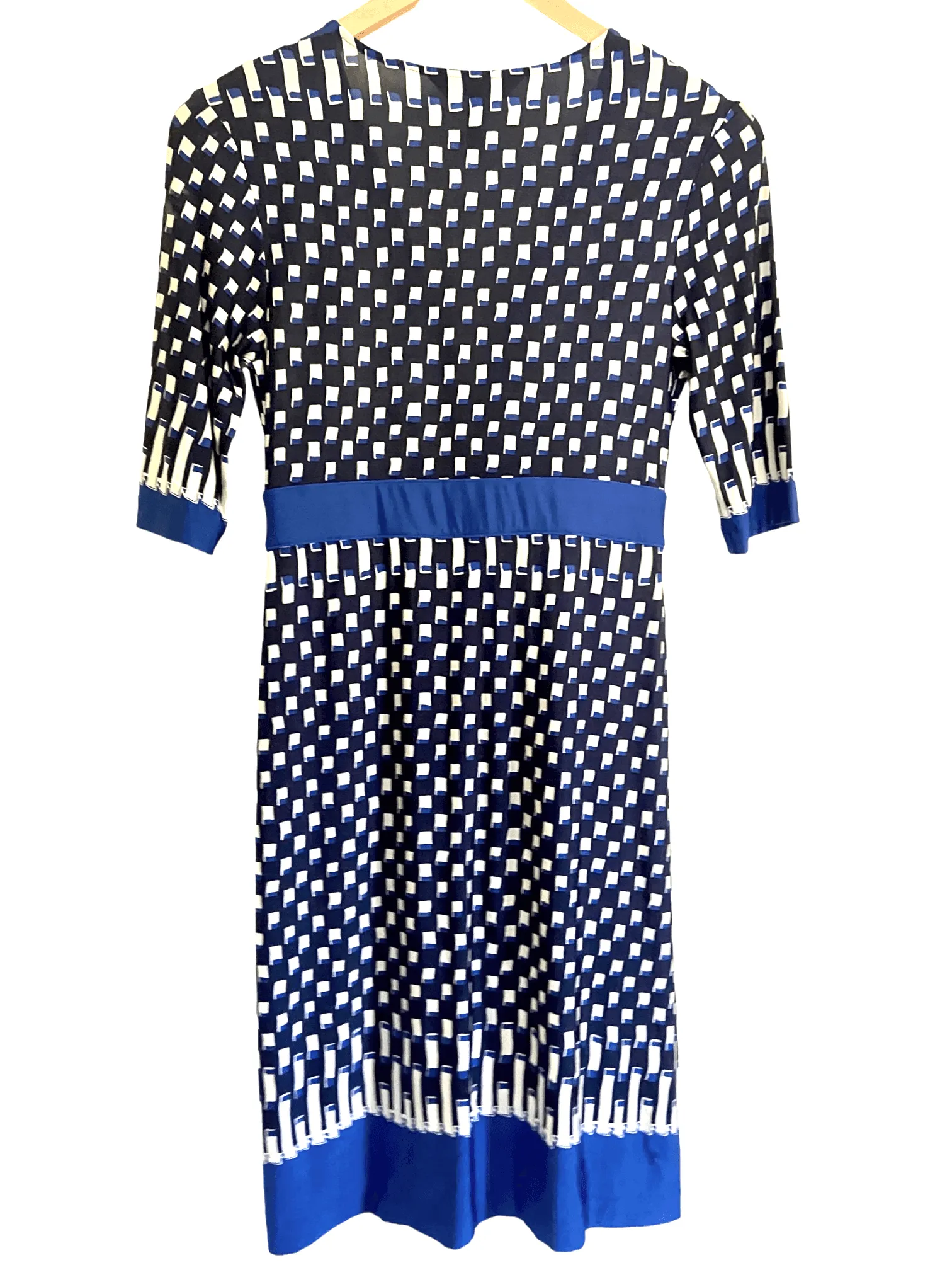 Cool Winter Geometric Print Dress