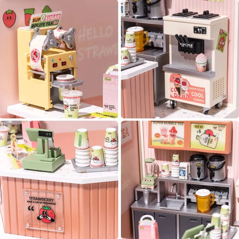 Create Plastic Buliding Blocks Diy Miniature House Kit for Kids and Adult 3d Puzzle Multi-scene for Fun