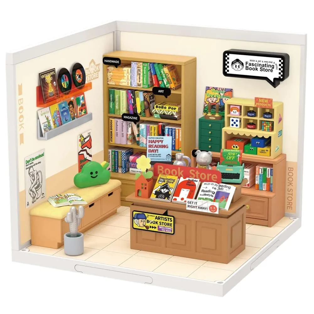 Create Plastic Buliding Blocks Diy Miniature House Kit for Kids and Adult 3d Puzzle Multi-scene for Fun
