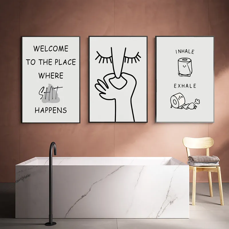 Funny Bathroom Poster