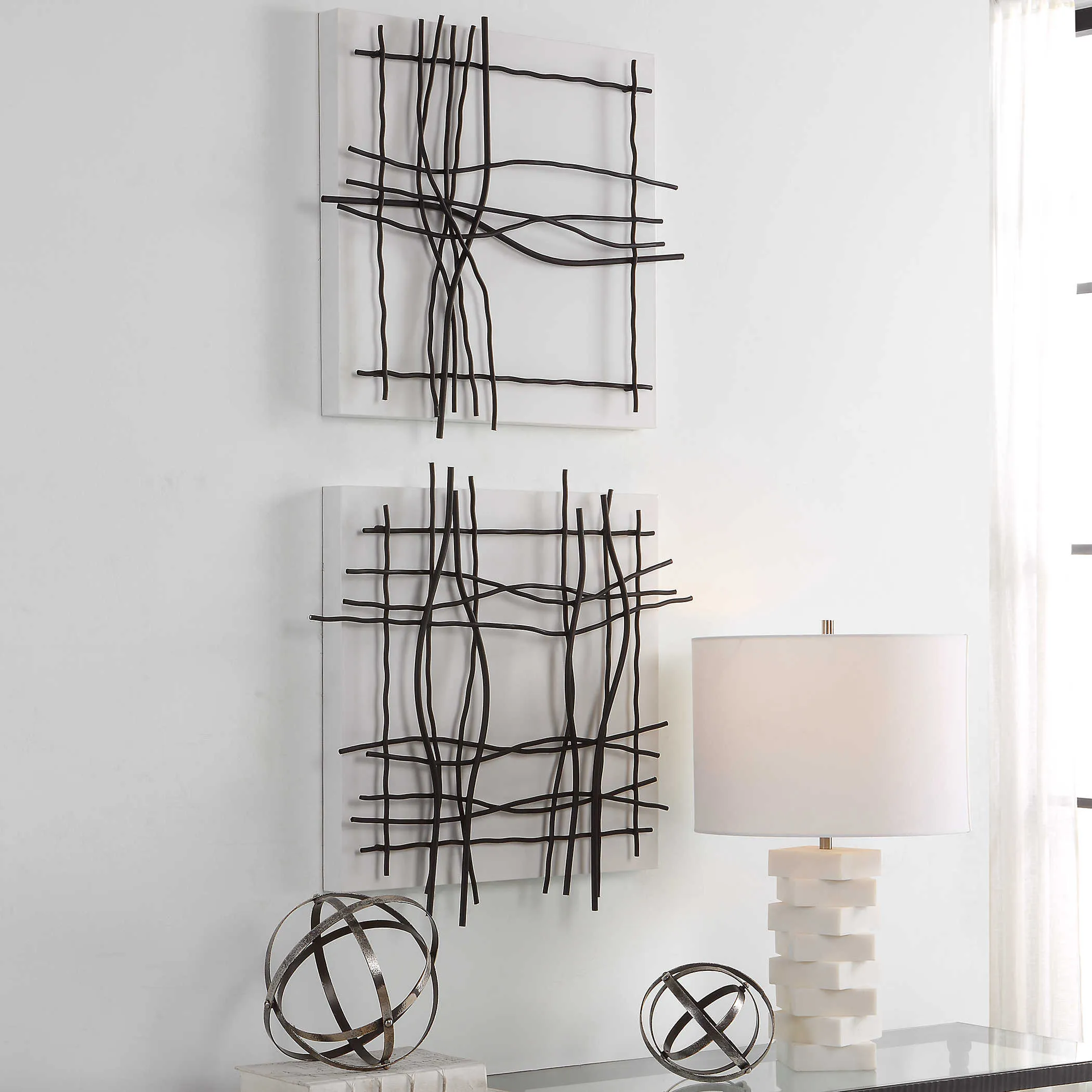 Genesis Metal Wall Decor- Set of 2
