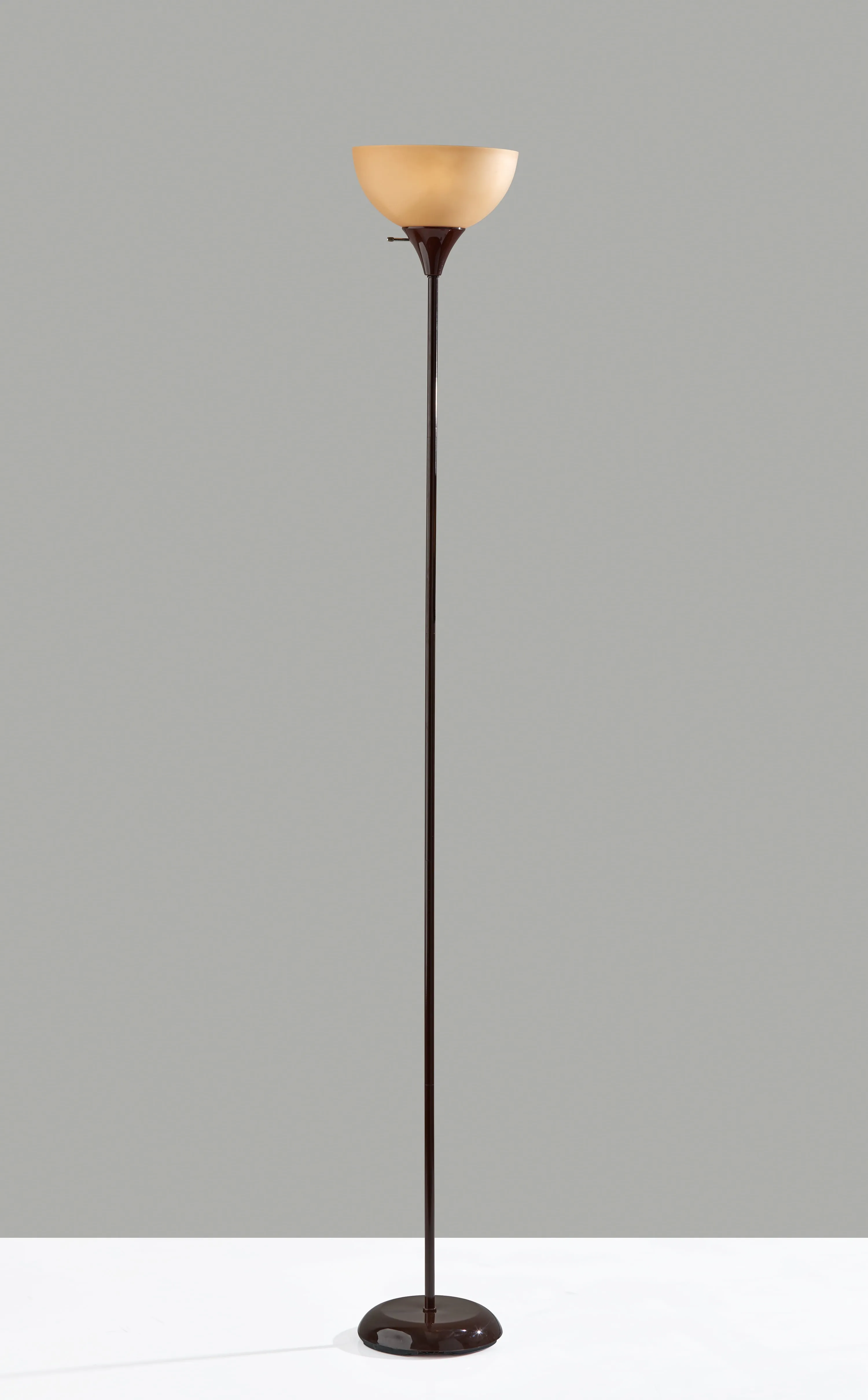 Mainstays 71" Brown Floor Lamp, Modern Design