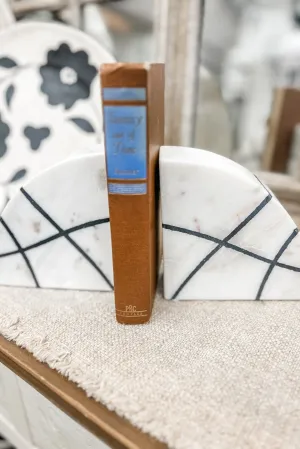 Marble Bookends
