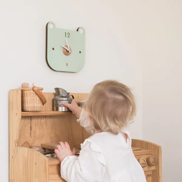 Menagerie Clock - Bear by Tree by Kerri Lee