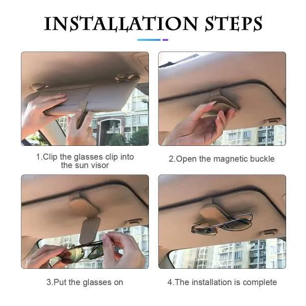TeoX - Multifunctional clips for sun visor in car