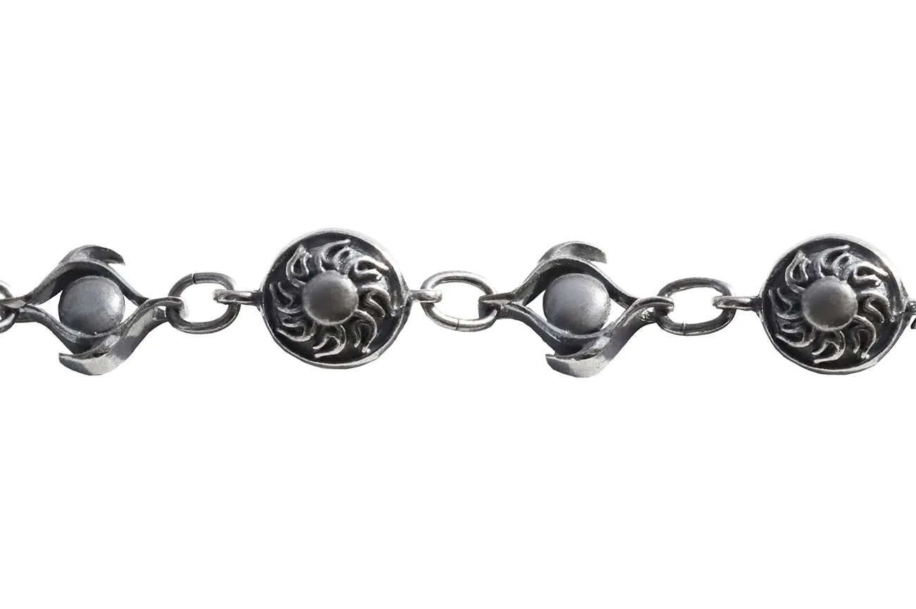 TIN ALLOY BKRHOD SUN CHAIN/SILVER