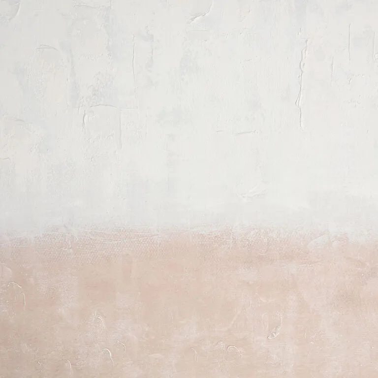 White Colorfield Abstract Wall Art