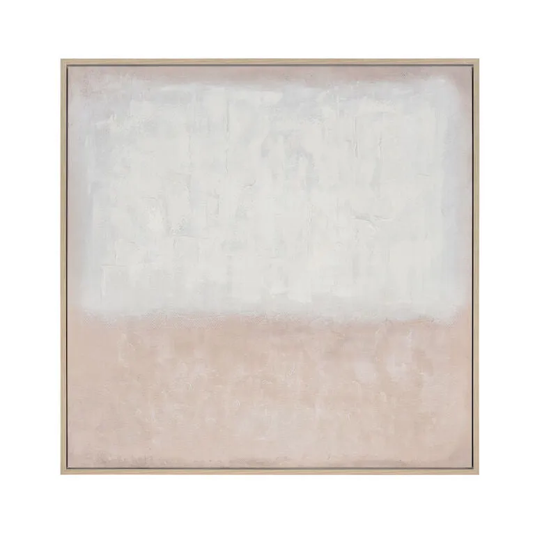 White Colorfield Abstract Wall Art
